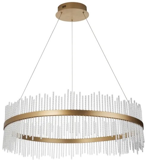 Endon 107672 - Lustră LED ADRIEL dimabilă pe cablu, 83W, 230V, 3000K, aurie