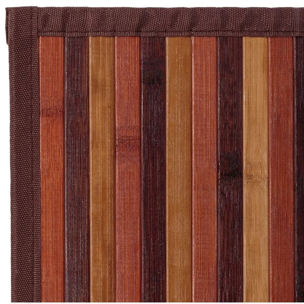 Covor galben muștar/maro din bambus 140x200 cm – Casa Selección