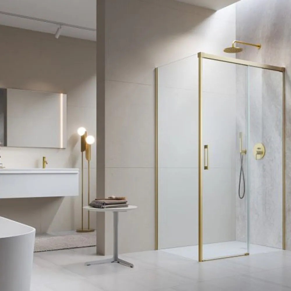 Perete lateral dreapta Radaway Idea KDJ 70 cm auriu periat-transparent sticla 6 mm