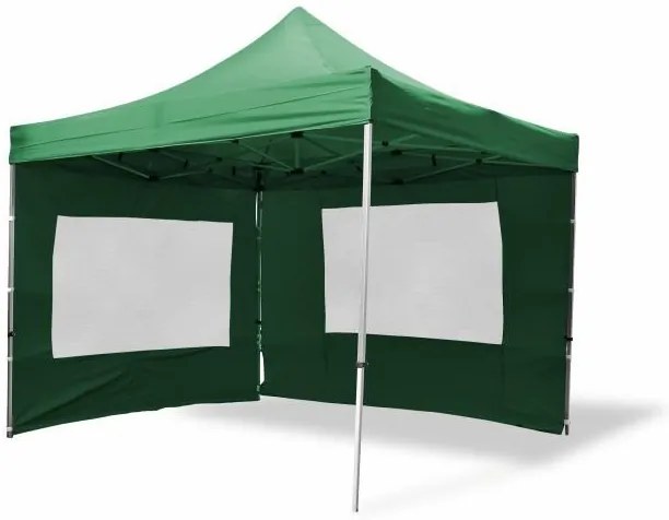 Cort de grădină Foarfecă PROFI 3x3m verde +4 pereți laterali