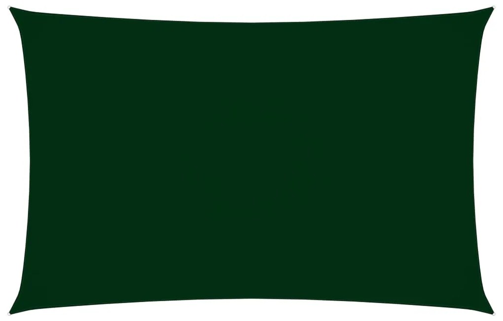 Parasolar, verde inchis, 4x7 m, tesatura oxford, dreptunghiular