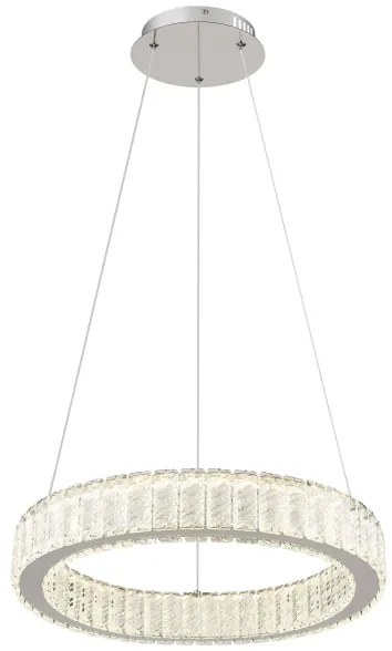 Lustră LED dimabilă pe cablu Globo 67162-50 MUCKY LED/50W/230V d. 50 cm + telecomandă