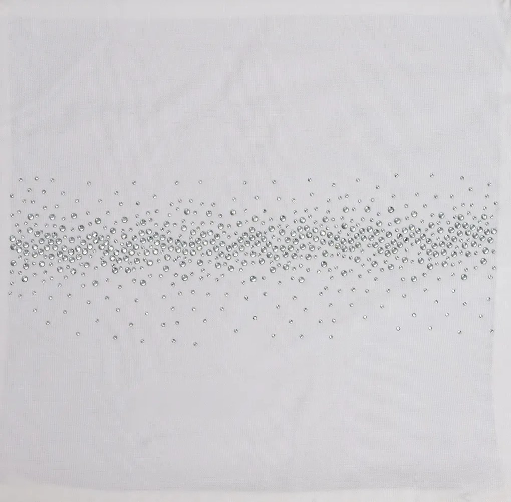 Husa de perna decorativa STONY 40x40 cm, alba