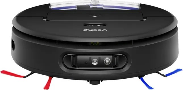 Aspirator robot Dyson Spot+Scrub Ai 586183-01, 18 000 Pa, 3 l, Curatare uscata/umeda, Recunoastere a petelor, Statie de incarcare automata, Negru/Albastru