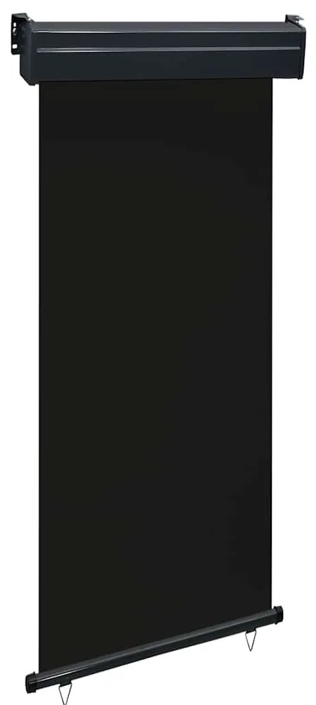 vidaXL Copertină laterală de balcon, negru, 100 x 250 cm