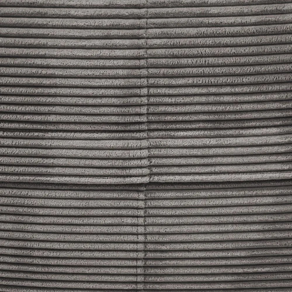 Fotoliu bean bag negru cu tapițerie din catifea reiată Roll 190 – SLOWDOWN