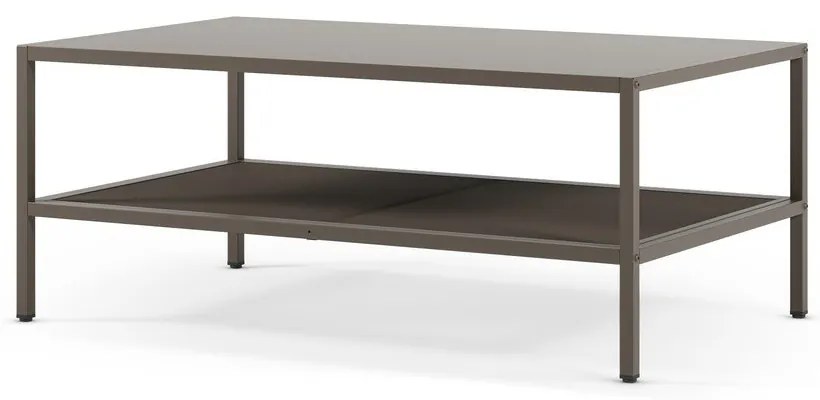 Măsuță de cafea gri din metal 60x100 cm Fayna – Marckeric