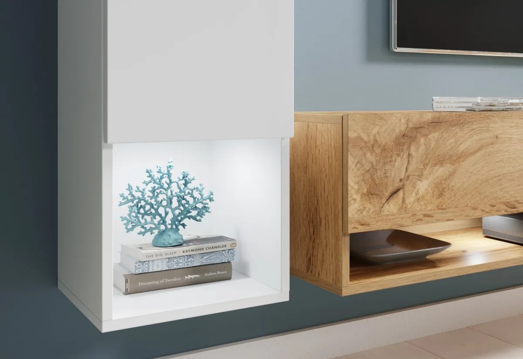 Expedo Set mobilier TROLY, wotan/alb/alb luciu