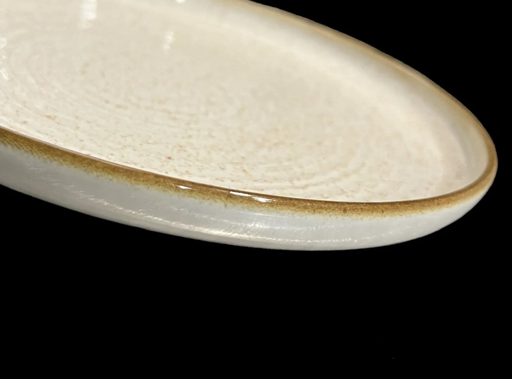 Set 4 Farfurii Desert Nordic Crem 20 cm