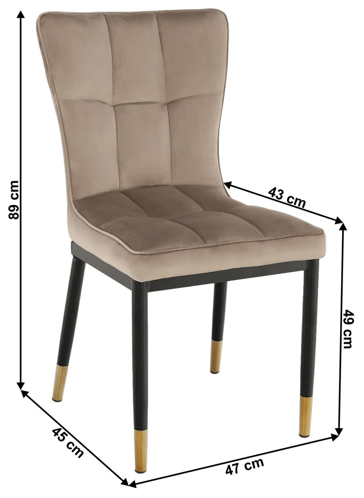 Zondo Scaun de sufragerie Dopey (bej + negru). 1028832