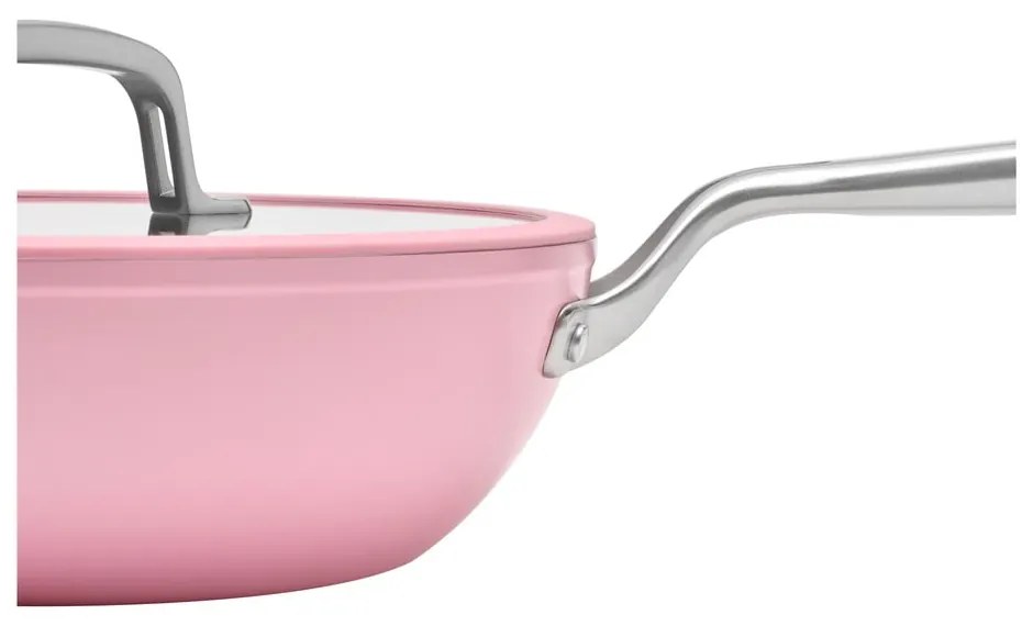 Tigaie tip wok cu capac/cu suprafață ceramică ø 28 cm Meda 3.0 – FABINI