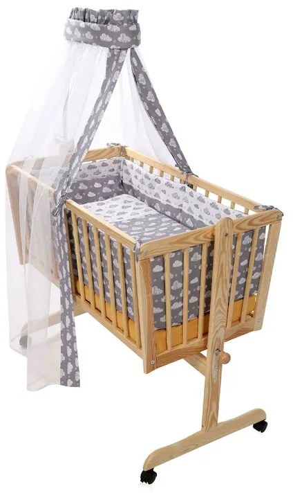 Lorelli - Set pentru patut balansoar EVA ranforce Grey Clouds