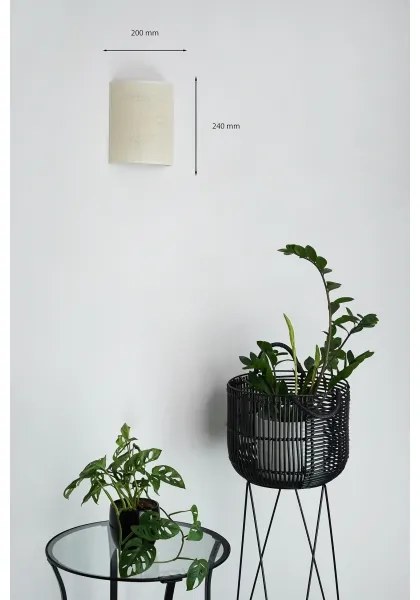 Brilagi - Aplica SEMI 1xE27/15W/230V, pr. 20 cm, cremă