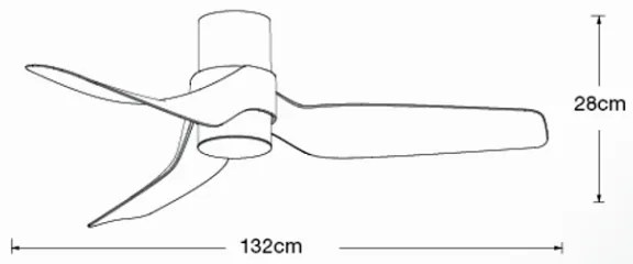 Ventilator LED dimabil de tavan Lucci air 213355 NAUTICA 1xGX53/12W/230V + telecomandă