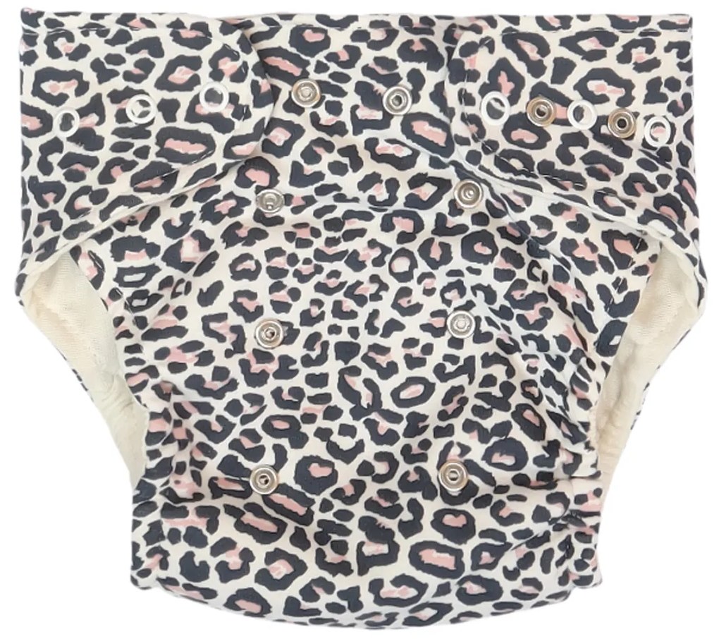 Mamatti Set scutece pânză EKO - chiloți + 2 x scutec, ghepard, mărimea. 3 - 8 kg 3-8 kg