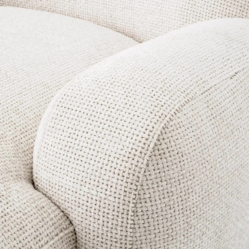 Pat de zi tip sezlong design LUX Udine, Lyssa off-white