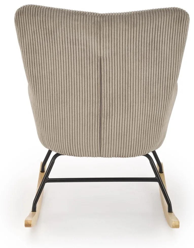 Fotoliu tip balansoar Belmiro velvet gri H92 cm