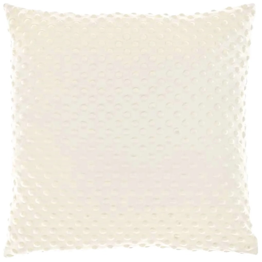 Perna decorativa catifea KAAT 45x45 cm, crem