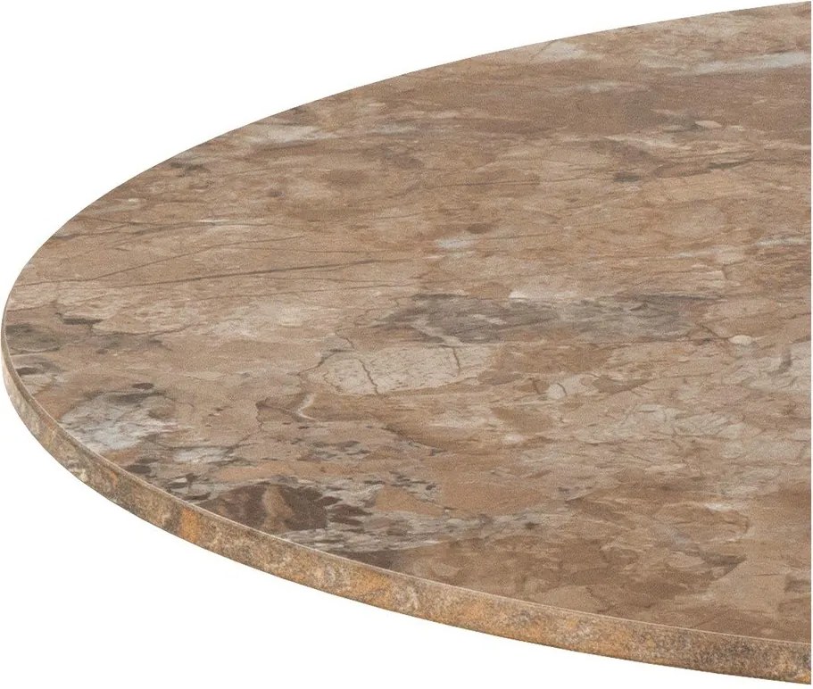 Măsuță de cafea maro rotundă cu blat ceramic ø 60 cm Malta – Actona