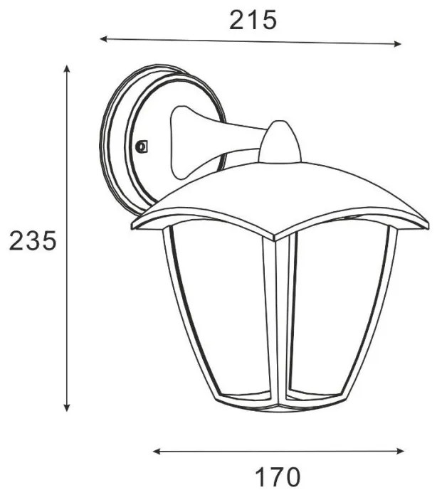 Aplica de Perete Exterior, Protectie IP44, LANTERN
