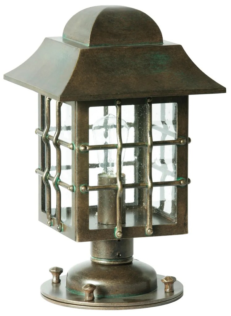 Stalp iluminat exterior din fier forjat, inaltime 51cm, AL 6661