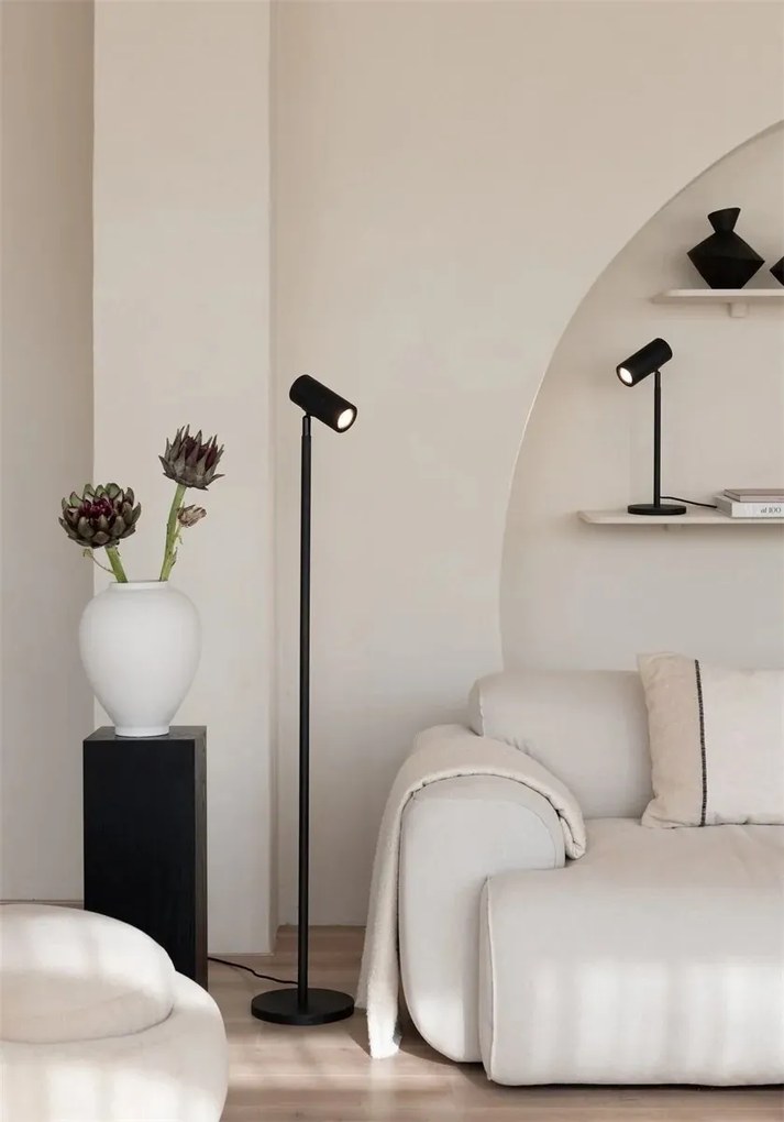 Lampa de masa Eco din Bambus Java GU10, negru
