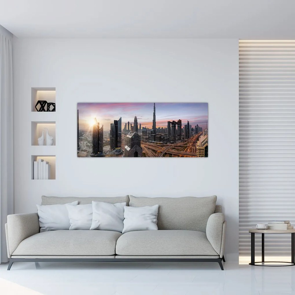 Tablou - Panorama din Dubai (120x50 cm)