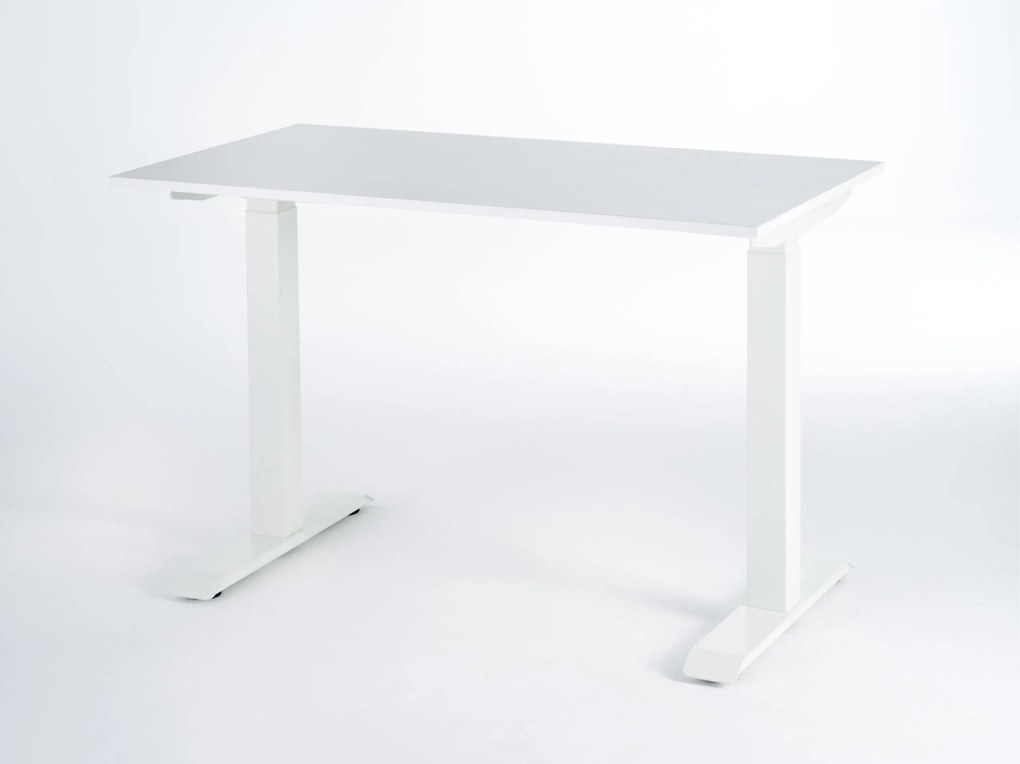 Viva Little, Birou reglabil electric, două motoare - Alb - Alb - 1200x650x18