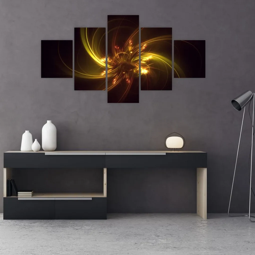 Tablou - abstracție cu elice (125x70 cm), în 40 de alte dimensiuni noi