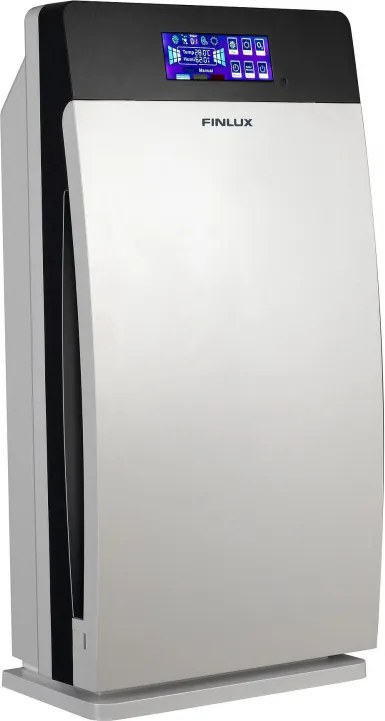 Purificator de aer Finlux FAP-8091UZI, 73 W, Pentru pana la 100 m², Timer, 4 viteze, UV, Ionizare, HEPA 11, Alb/Gri