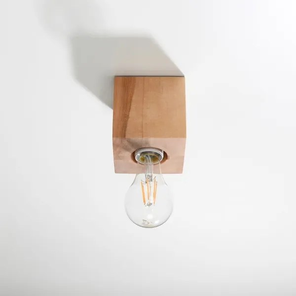 Plafonieră ABEL 1xE27/60W/230V lemn