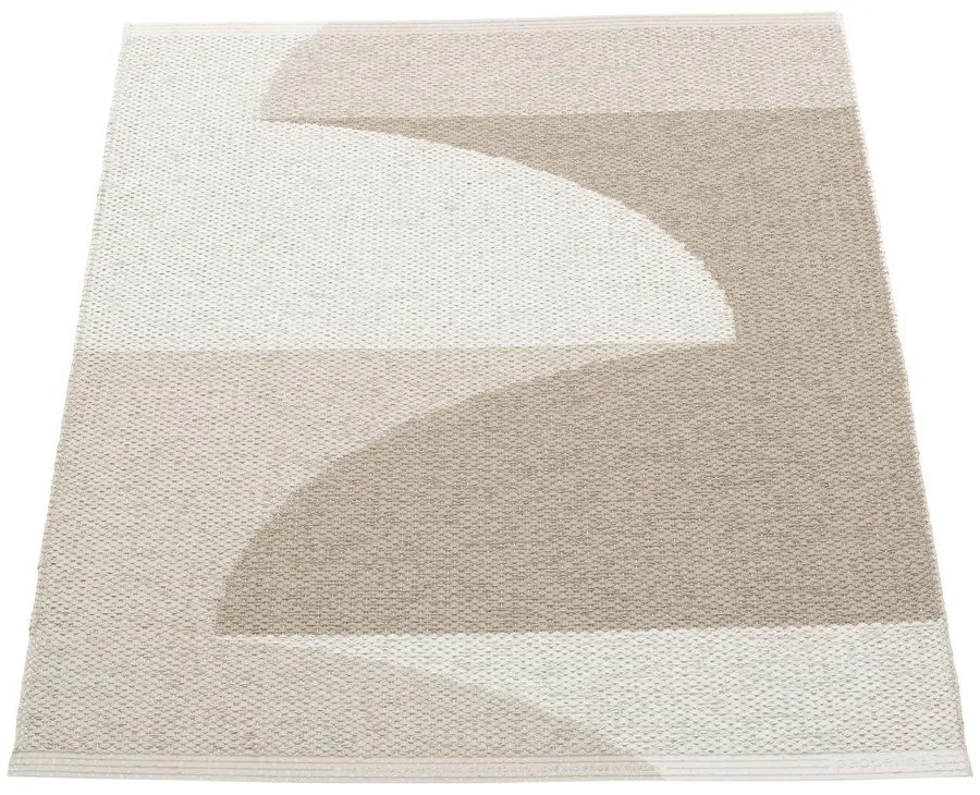 Covor pentru exterior și interior bej 70x90 cm Hill Dark Linen – Pappelina