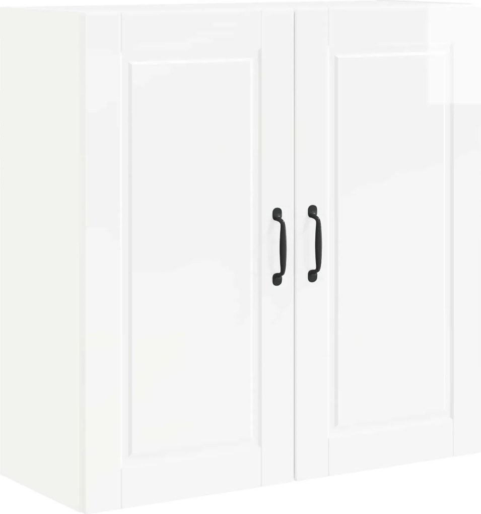vidaXL Dulap de bucătărie Alb lucios 80 x 31 x 80 cm Lemn compozit