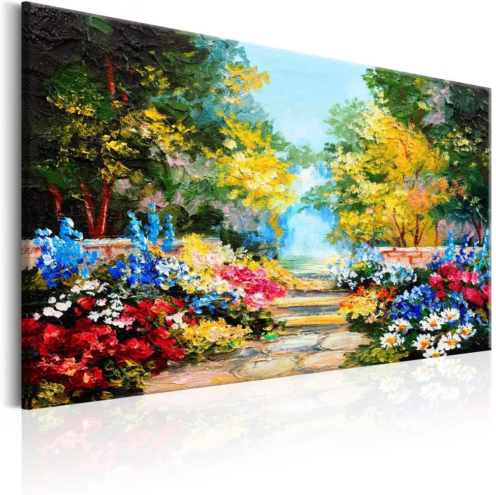 Tablou pe pânză - The Flowers Alley 90x60 cm