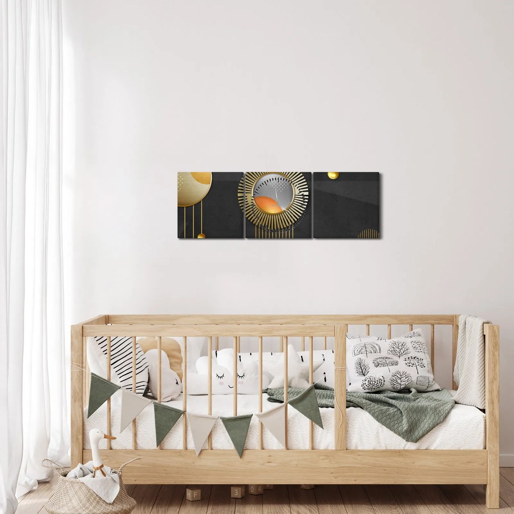 Tablou - Abstract (cu ceas) (90x30 cm)
