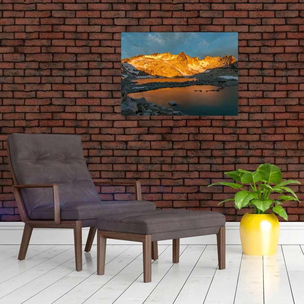 Tablou cu peisaj montan (70x50 cm)