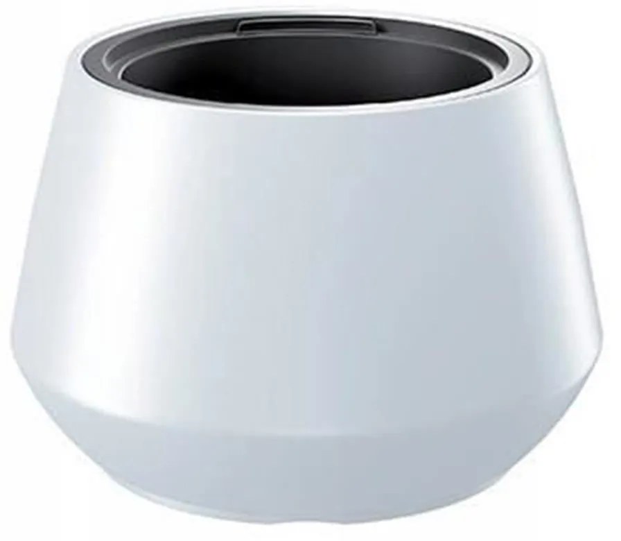 Ghiveci decorativ de flori, rotund, alb, 43.6x30 cm, Heos