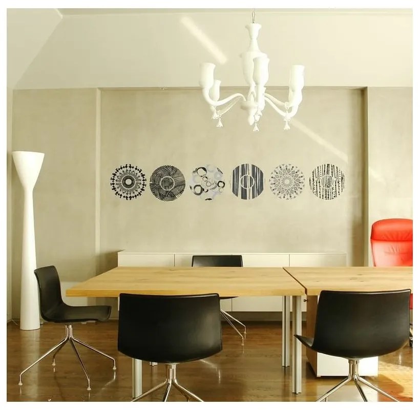 Autocolant Ambiance Grey And Black Circles