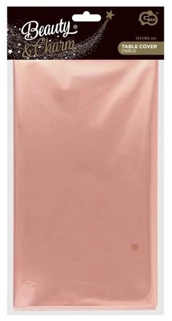 Colorat Metallic Față de masă din folie Rosegold 137x183 cm