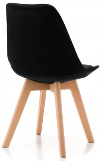 Scaune de sufragerie 4buc stil scandinav Black Glamor