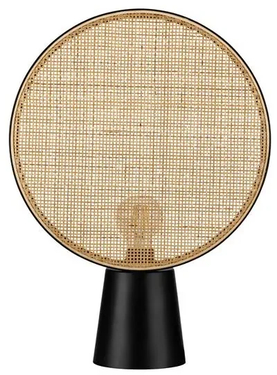 Veioza/Lampa de masa decorativa ratan natural, TIERRA D 35cm
