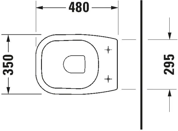 Vas WC pe pardoseală Duravit D-CODE 21080900002, ceramică, alb lucios