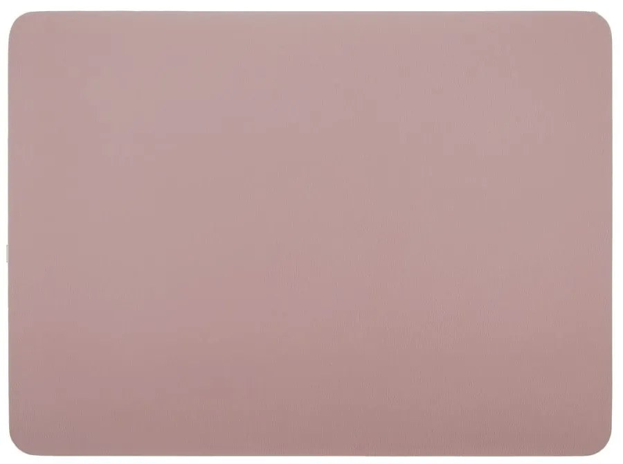 Suport farfurie din imitație de piele ZicZac Togo, 33 x 45 cm, roz