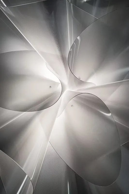 Aplica de perete sau tavan LED realizata manual Etoile Prisma