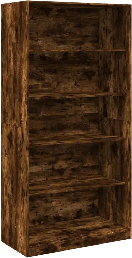 vidaXL Șifonier, stejar afumat, 100x50x200 cm, lemn prelucrat