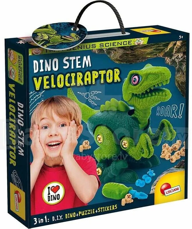 EXPERIMENTELE MICULUI GENIU - SET STEM VELOCIRAPTOR - LISCIANI (L92413)