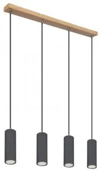 Suspensie moderna 4 becuri GU10 Robby 57911-4HG Globo