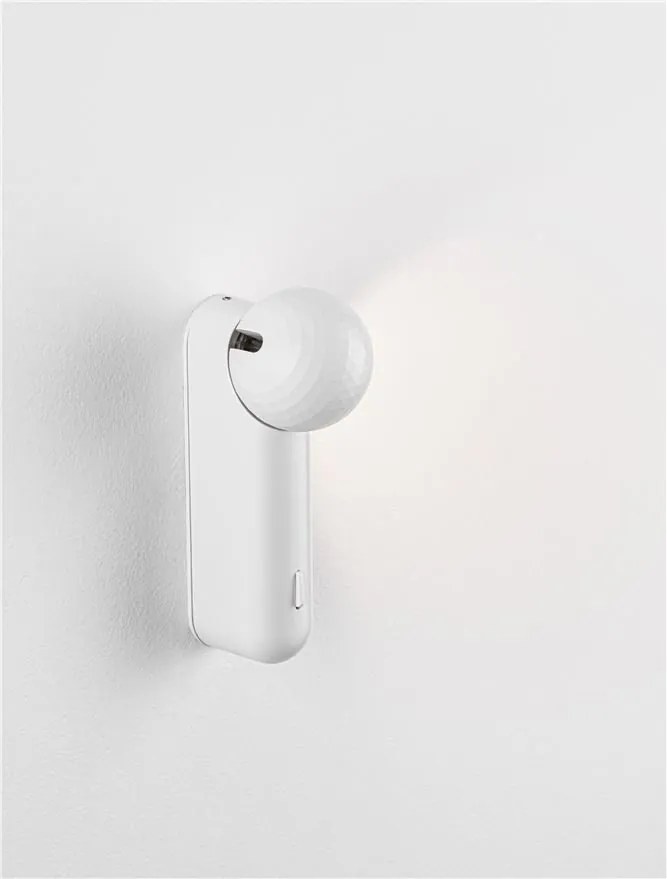 Aplica cu spot LED stil minimalist 3000K NOTIC alb