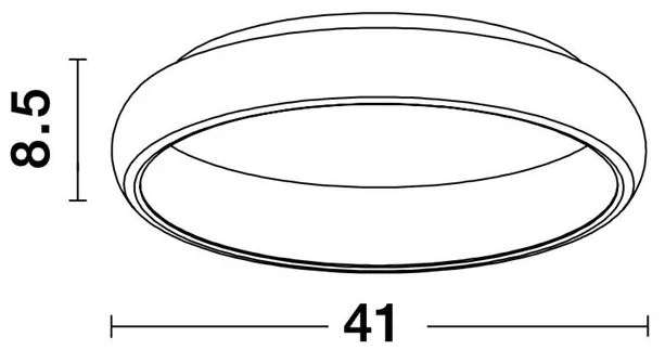 Plafoniera LED design modern Albi, alb NVL-8105605