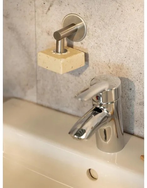 WENKO 24971100-Suport pentru săpun TURBO-LOC 4,5x7 cm argintiu